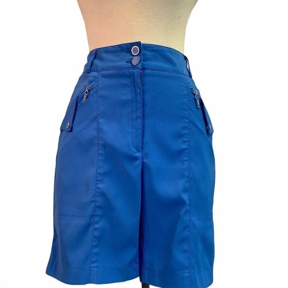 DKNY Golf Blue Bermuda Shorts Size 6 - Picture 2 of 10